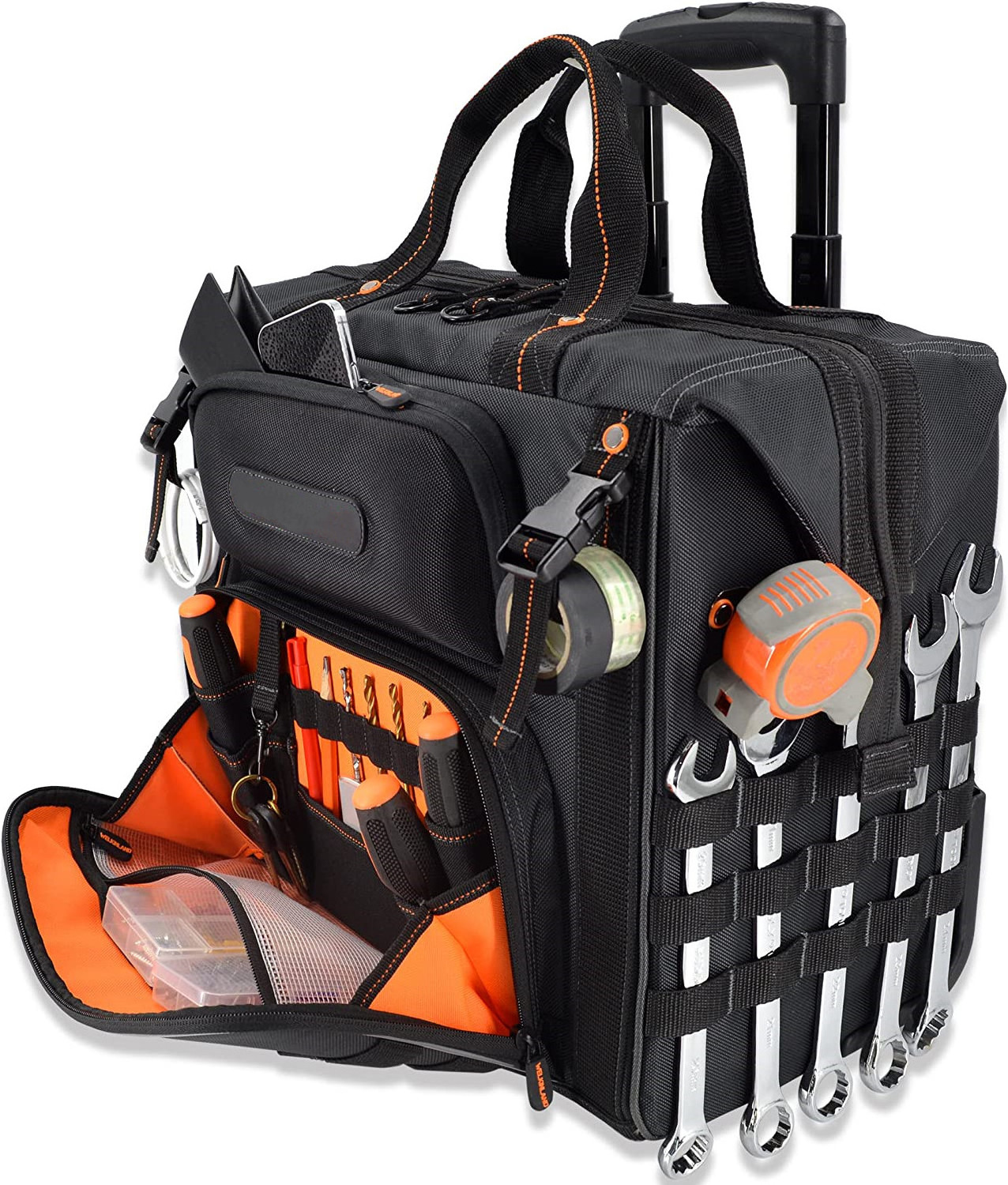 Technician Storage Foldable Rolling Tool Bag Heavy Duty Tools Organizer Work Bags Factory OEM Wheeled Tool Bag