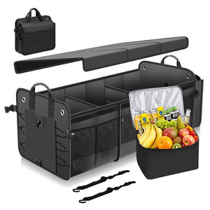 5 in1 Car Storage Organizer SUV Insulated Cooler Bag Trunk Organizer Collapsible SUV Drive Auto Car Trunk Tool Organizer