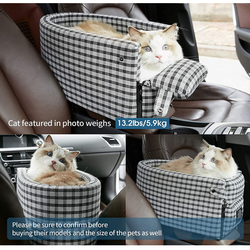 Small Dog Cat Booster Seat ON Car Armrest Perfect Car Seat Covers for Pet Seat Cover Car