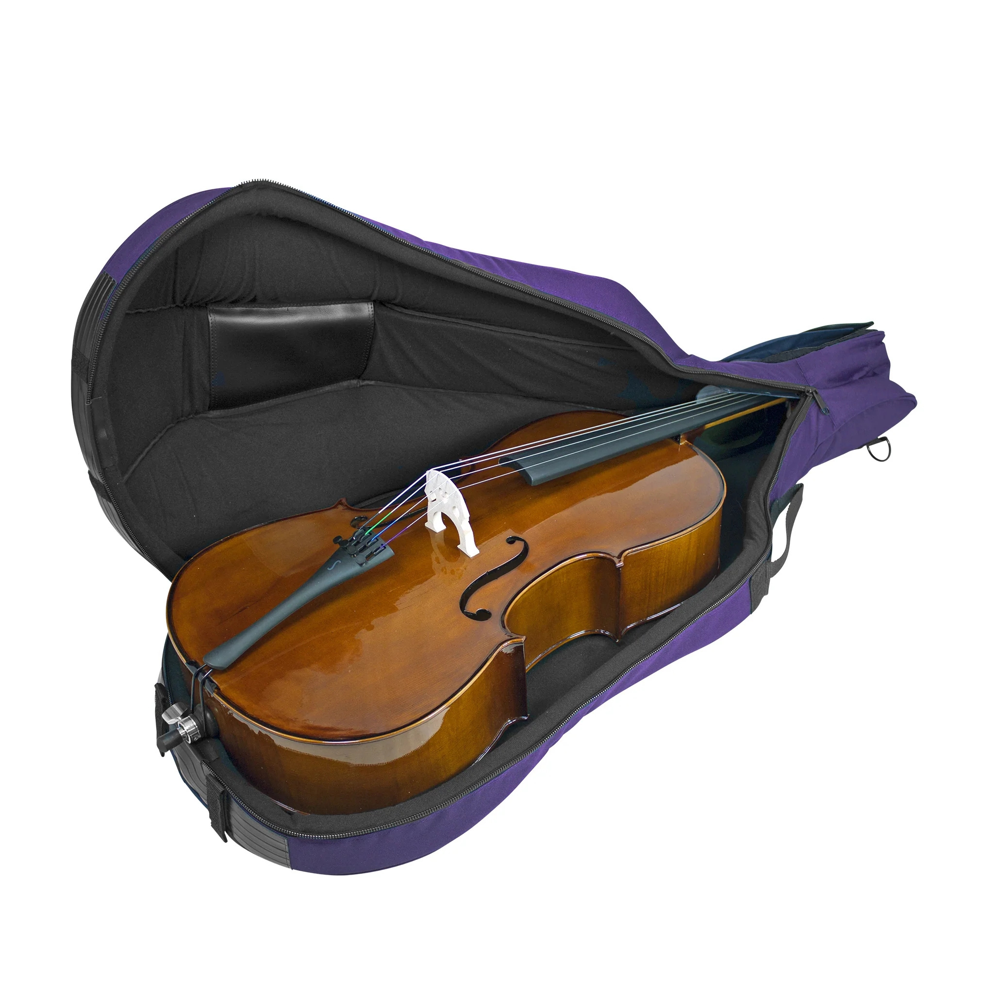 Purple Padded cello gig bag 13x17 3 5x7 Lightweight Cello Case Violin violoncello portable storage carrying case Bag