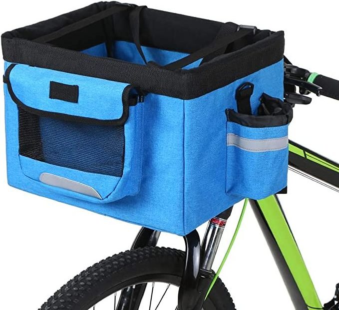 Wear pet bike carrier Resistant rear mount bike pet carrier Handlebar Hanging Dog pet bicycle basket carrier