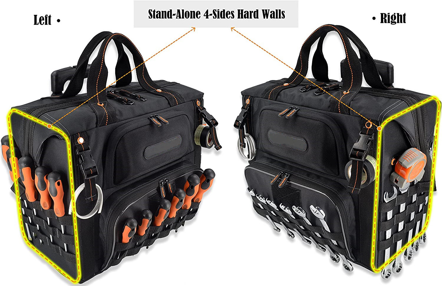 Technician Storage Foldable Rolling Tool Bag Heavy Duty Tools Organizer Work Bags Factory OEM Wheeled Tool Bag