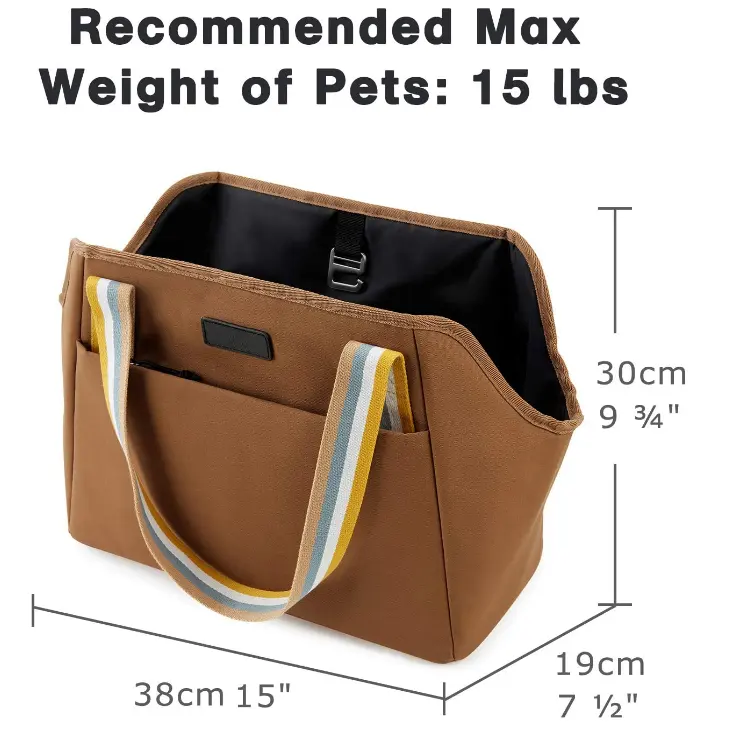 Premium Portable Travel Cotton Canvas Dog Carrier Tote Pet Shoulder Bag Custom Pet Carrier