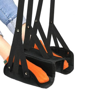 Portable Desk Foot Rest Travel Footrest Hammock Adjustable Airplane Foot Rest