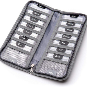 Professional factory delivery premium travel outdoor one week audit felt eco friendly pill organizer