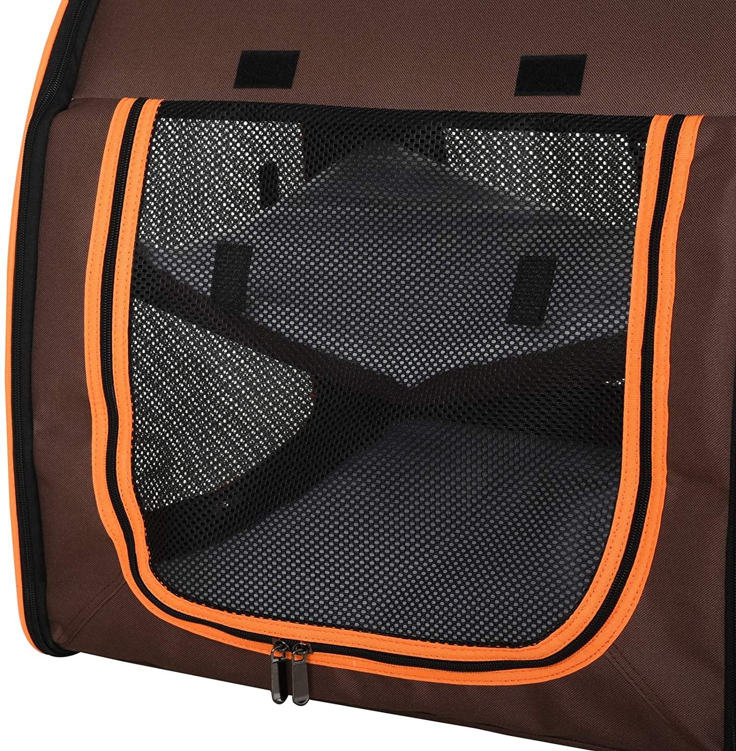 BSCI custom large pet cages carriers houses dual Compartment Pet Carrier