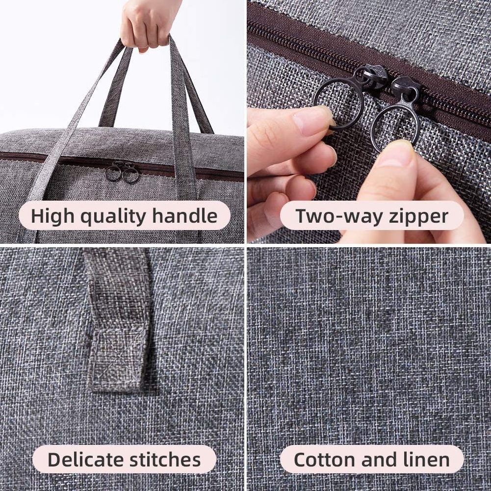 Large capacity foldable storage bags for clothes organizer