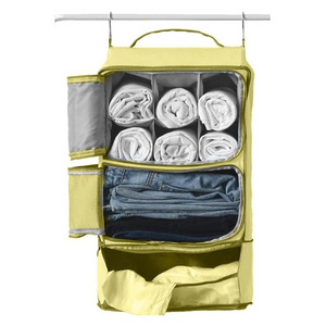 Travel Hanging Portable Luggage Suitcase Carry On Closet Shelving Organizer Hanging Closet Organizer