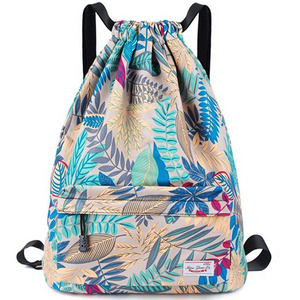 Waterproof drawstring beach tennis bag