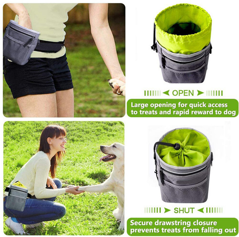 BSCI Factory Waterproof Dog Training Food Bags Pet Treat Pouch For Training Bait Bag