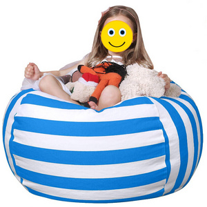 Custom Chair Bag Kids Stuffed Animal Storage Bean Bag