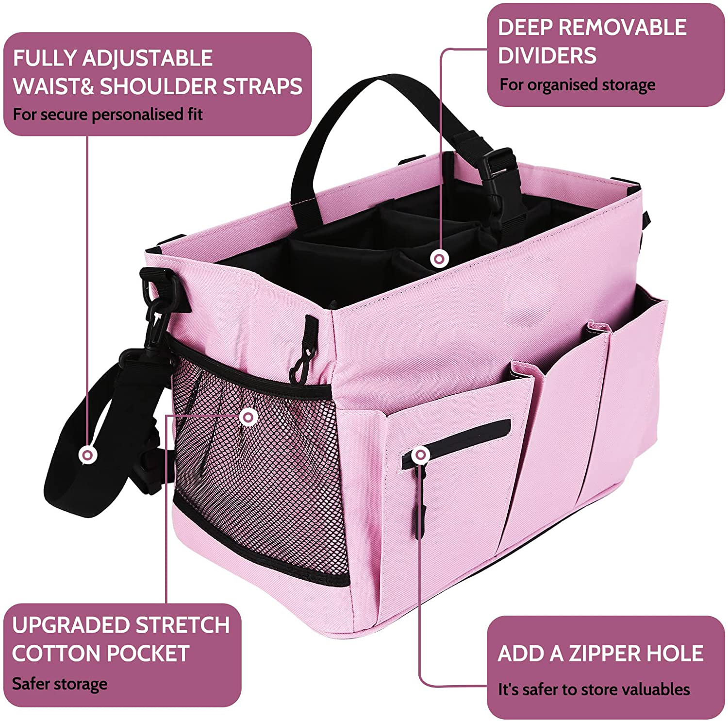 heavy duty cleaning caddy organizer tool bag for for cleaning supplies