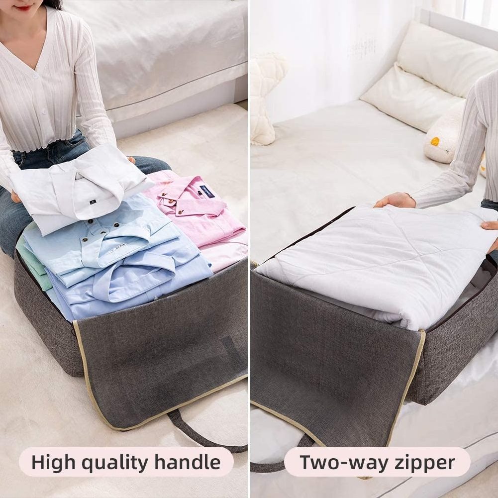 Large capacity foldable storage bags for clothes organizer