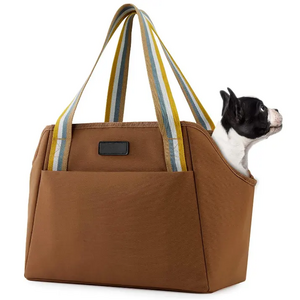 Premium Portable Travel Cotton Canvas Dog Carrier Tote Pet Shoulder Bag Custom Pet Carrier