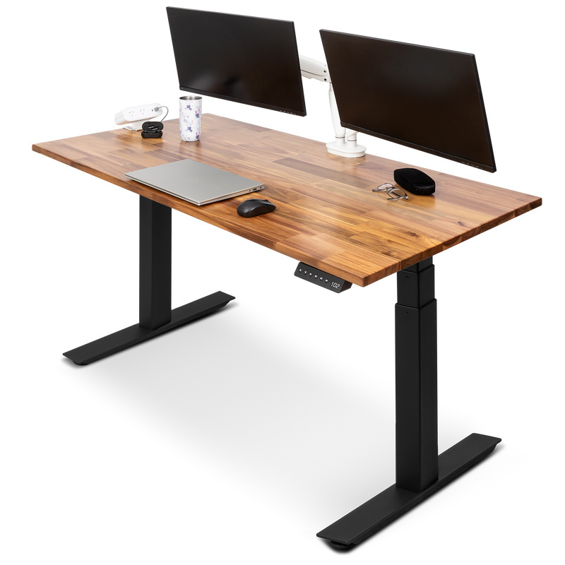 Laptop Standing Office Desk Modern Dual Motor Height Sit Stand Desk Electric Frame Adjustable Height Desk