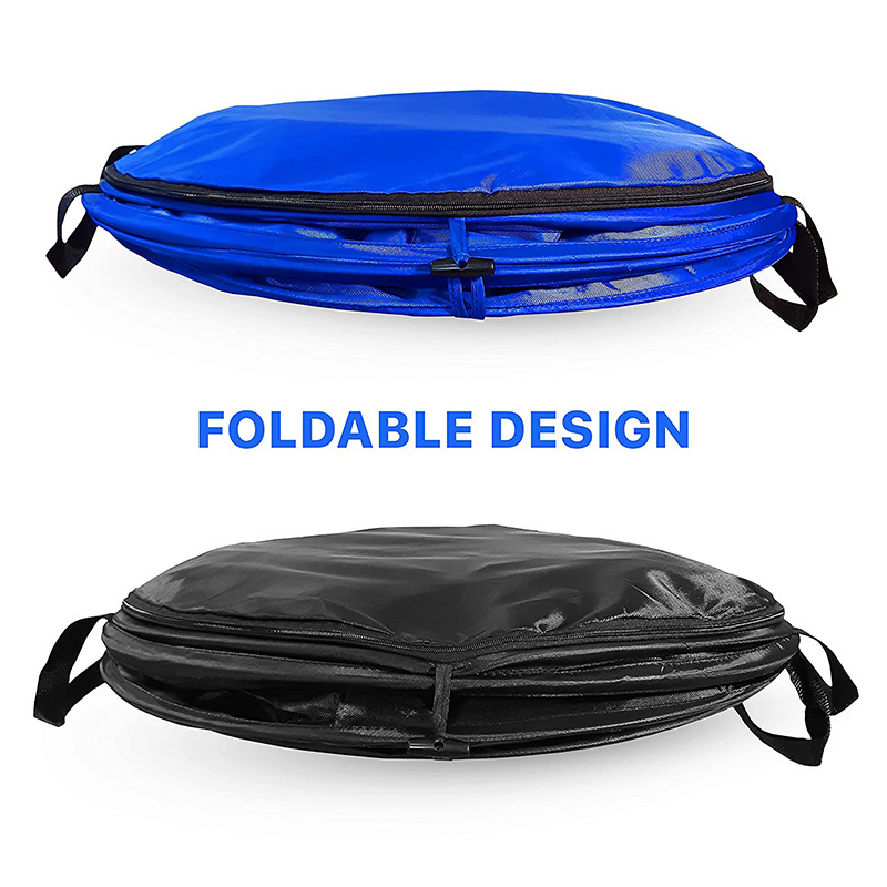 Outdoor Portable Garden Leaf Waste Bag Camping Lawn Collapsible Pop Up Bucket Trash Can Bag Hump Garbage Bin