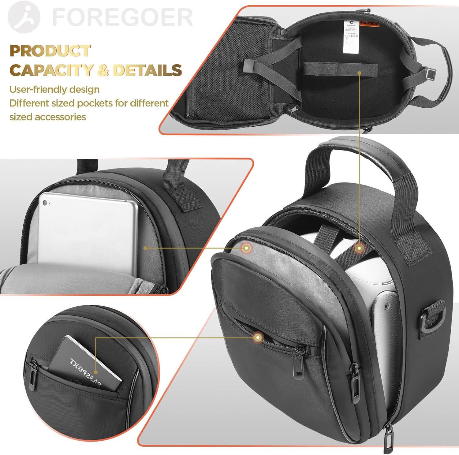 High quality Small Hard Carrying Case Compatible with Oculus/Meta Quest 3,Quest 2 OEM ODM