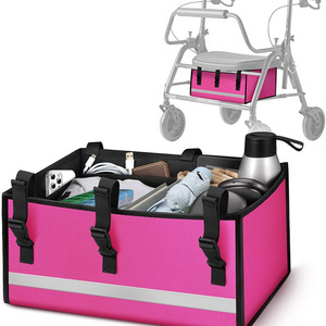 Large Organizer Caddy Under Seat Rollator Bag for 4-Wheel Rollator Walker or Bariatric Walker