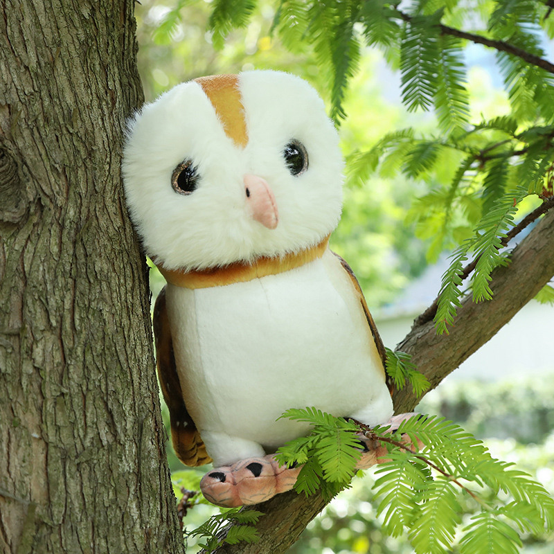 Owl plush stuffed animal plush toy customizable plush animal lifelike owl bedtime toys decor gift