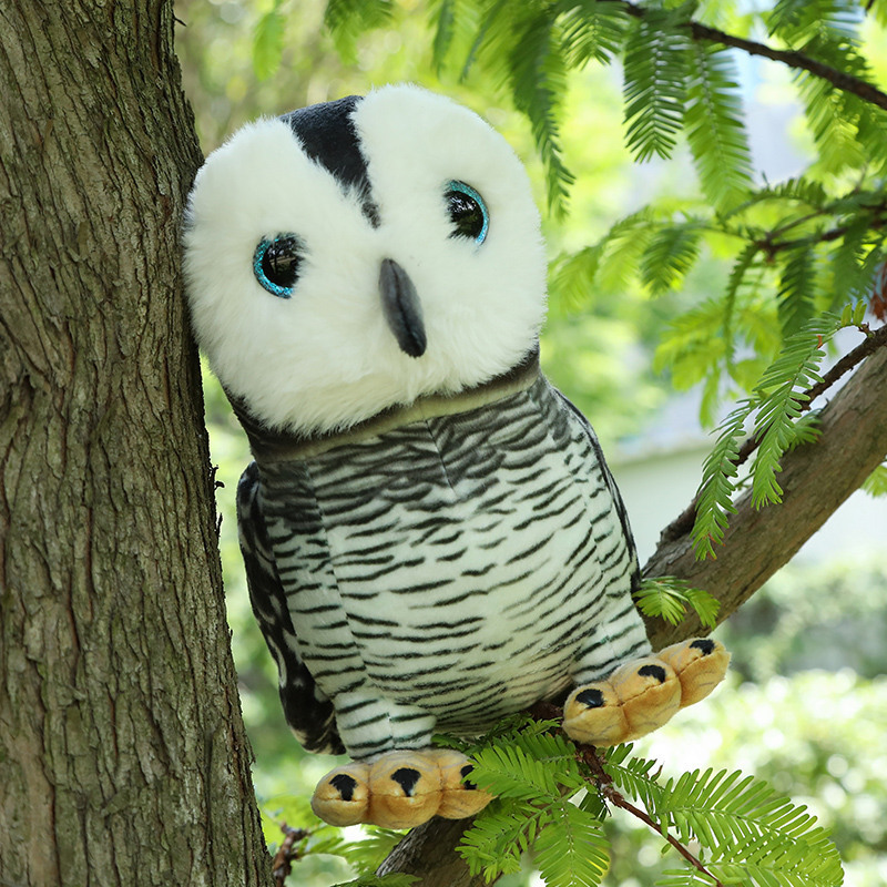 Owl plush stuffed animal plush toy customizable plush animal lifelike owl bedtime toys decor gift