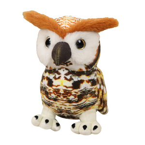 Owl plush stuffed animal plush toy customizable plush animal lifelike owl bedtime toys decor gift