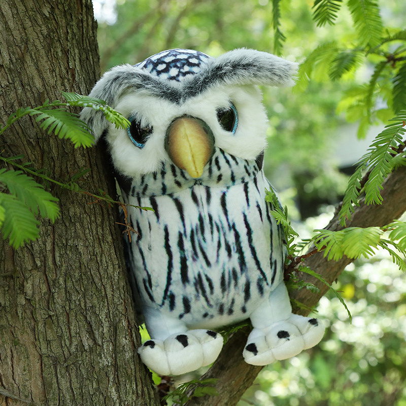 Owl plush stuffed animal plush toy customizable plush animal lifelike owl bedtime toys decor gift