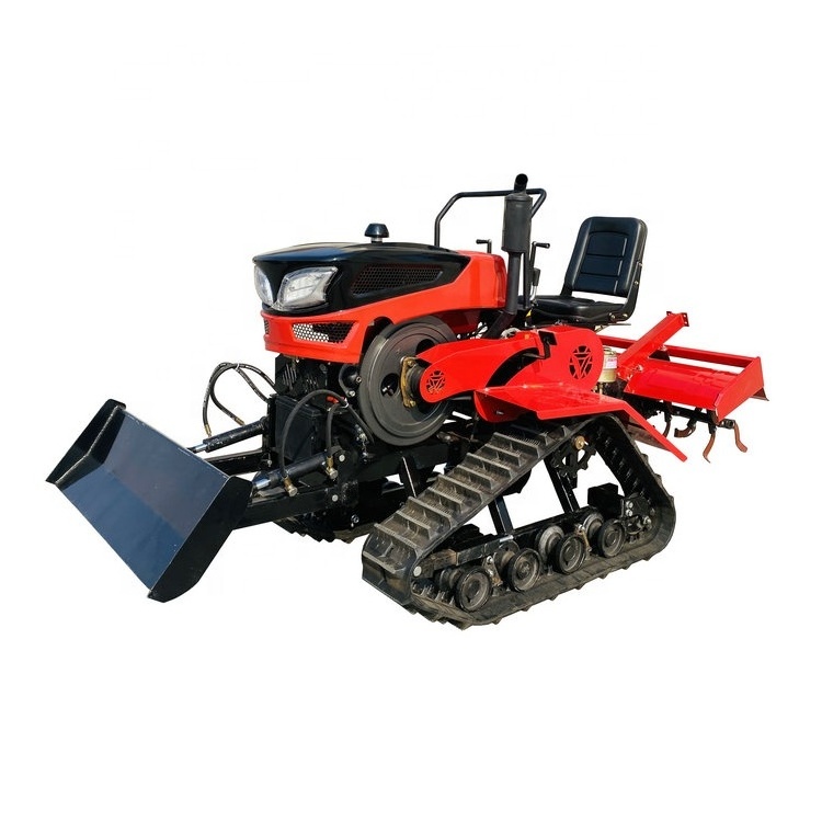 Agriculture equipment and tools crawler mini tractor small tractor with front end loader