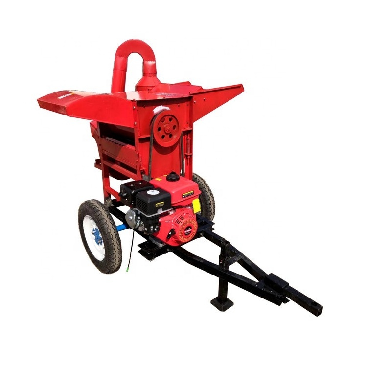 Small mini grain sorghum rice thresher for soybean rice and wheat thresher soy bean thresher