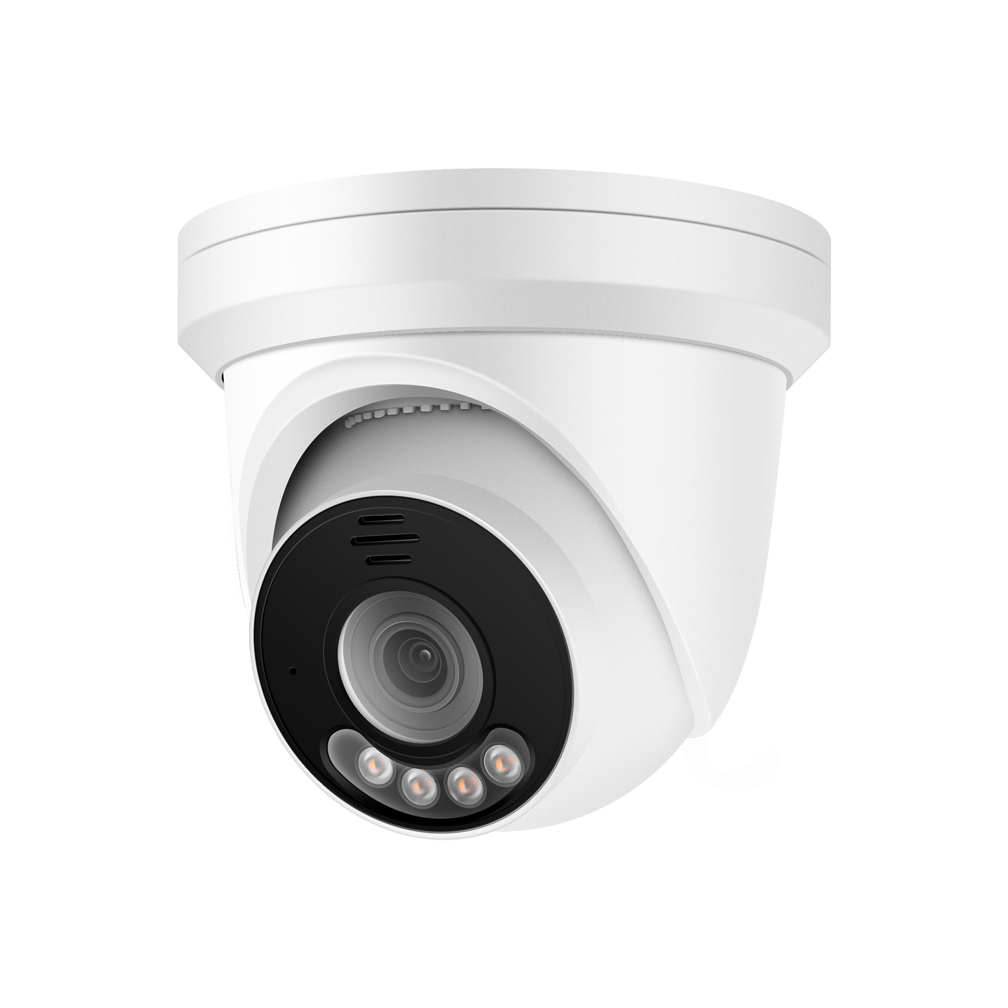 12MP Turret POE IP Dome Camera Outdoor Security Waterproof 24/7 Colorful Dual light 2 Way Voice Build in Mic.&Speaker SD Storage