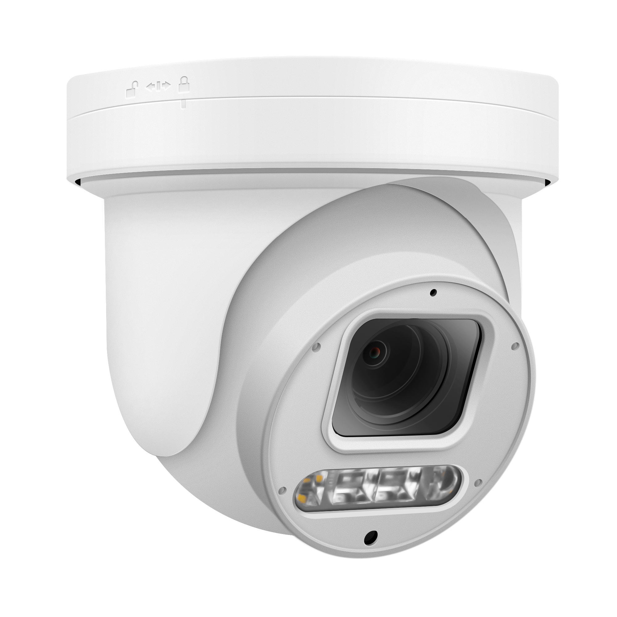 2023 YCX  Two way audio dual light 4K 8MP POE network 5X Zoom Turret PTZ IP Camera compatible with HIK NVR system