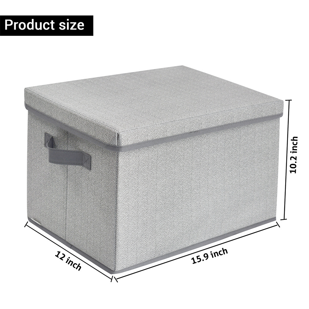 Portable and Foldable Kids Cloth and Toy Storage Chest Large Storage Box with Lid Bins Cubes Cloth Closet Nursery Organizer