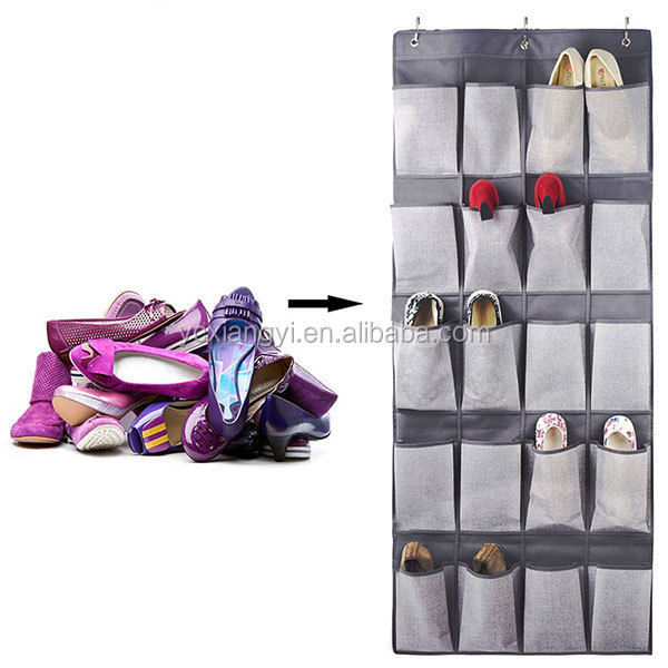 20 Pockets Overdoor Fabric Hanging storage bag Over the Door Travel Shoe Organizer