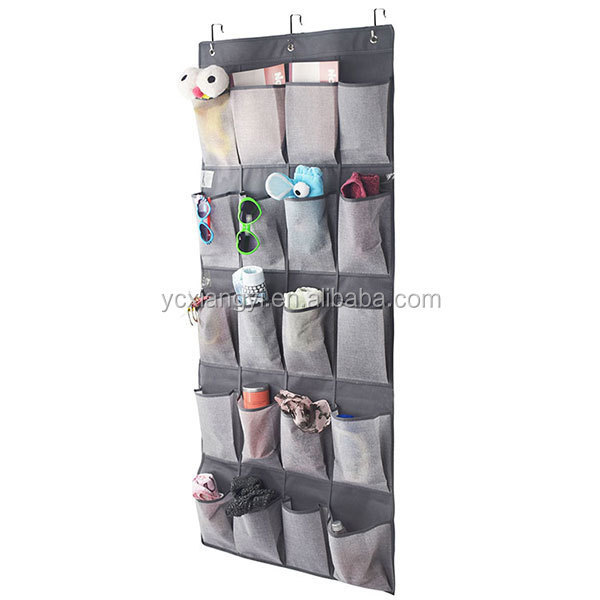 20 Pockets Overdoor Fabric Hanging storage bag Over the Door Travel Shoe Organizer