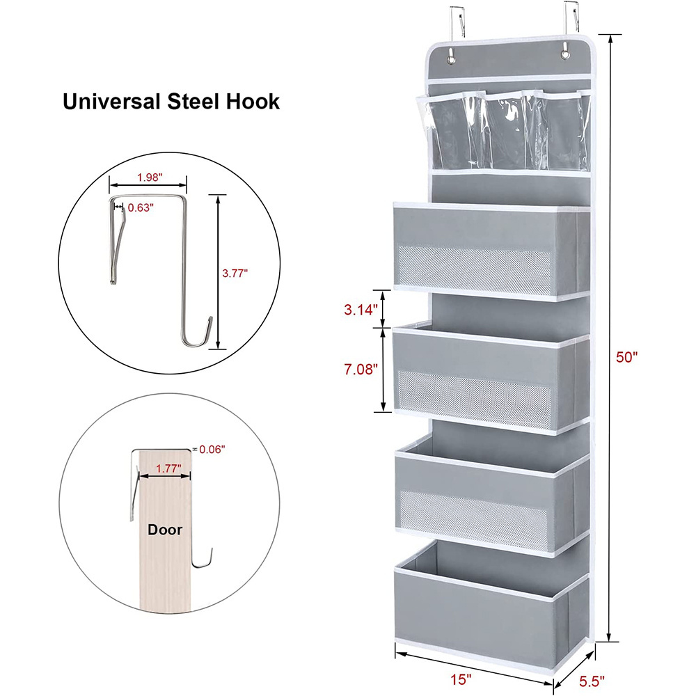 Over The Door Organizer Loop Strips Hanging Organizer for Sundries Heavy Duty Toys Cosmetics Sundries and Baby Essentials