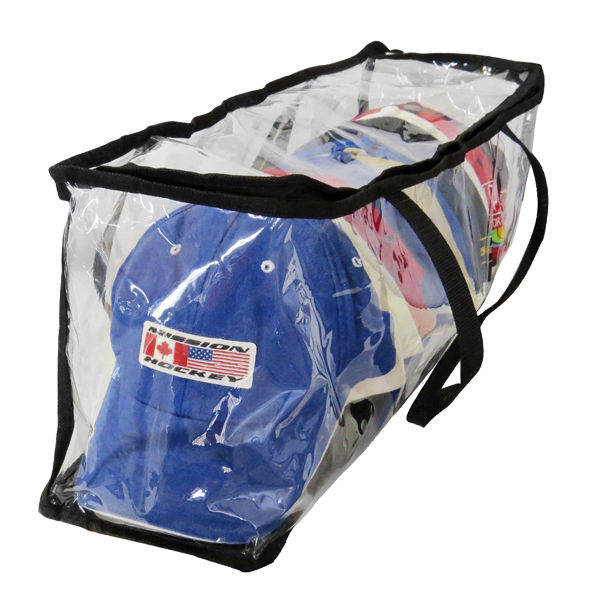 baseball hat and cap storage bag large clothing storage bags plastic clear pvc zippered storage bag