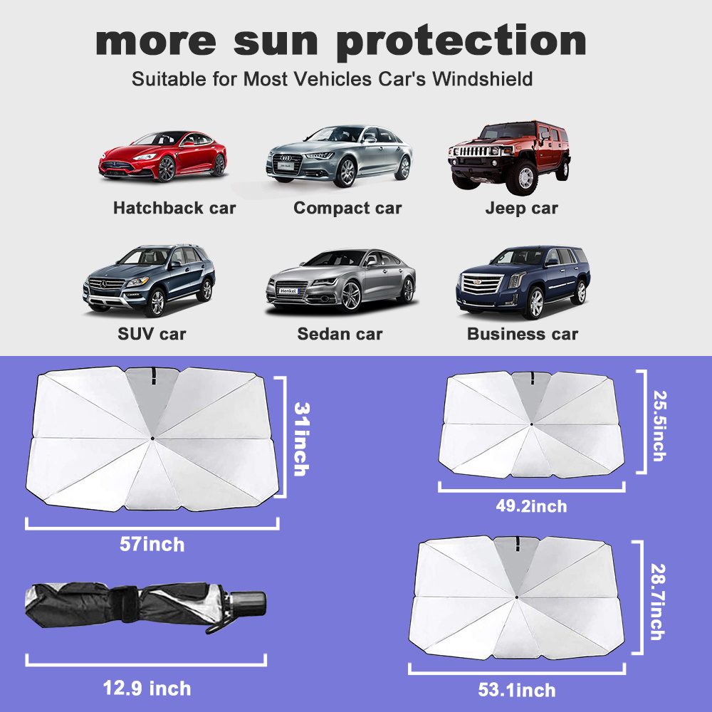 Wholesale Classic Car Decorative Sunshade Umbrella Car Auto Side Windshield Sun Shade Windows Sunshades Window Cover