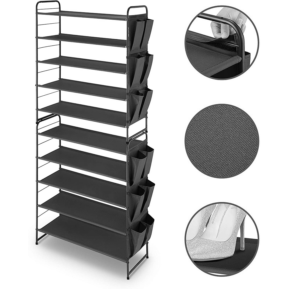 2022 Hottest Europe New Product Portable Multifunctional Shoe Organizer 5 Tiers Rack for Home Use