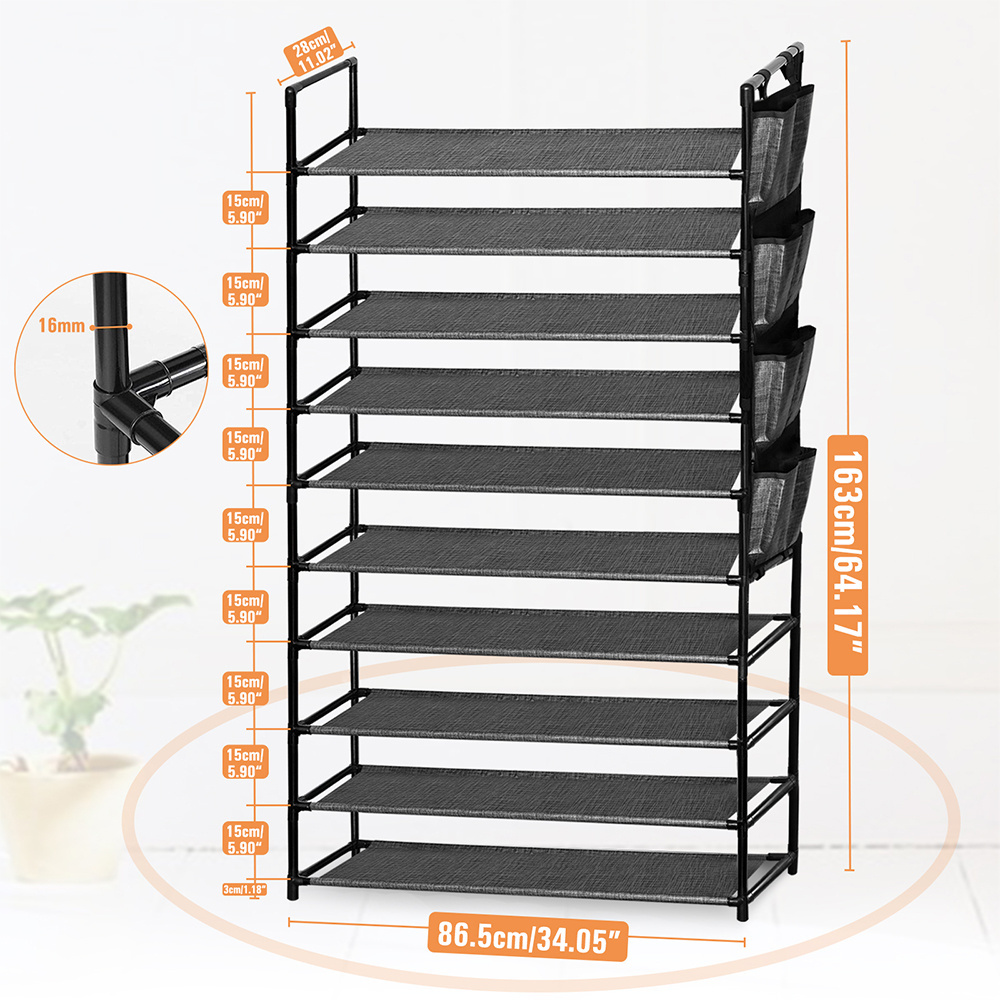 Best Selling Top Quality Stand Save Your Space Folding Shoe Shelves Rack for Home Organization