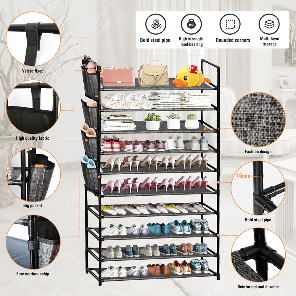 Best Selling Top Quality Stand Save Your Space Folding Shoe Shelves Rack for Home Organization