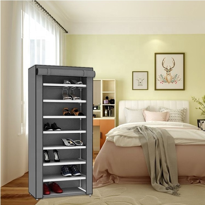 Factory Directly supply shoe holder portable shoe rack 8 layer multi-functional storage shelf