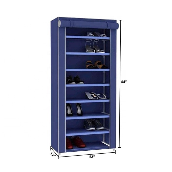 Factory Directly supply shoe holder portable shoe rack 8 layer multi-functional storage shelf