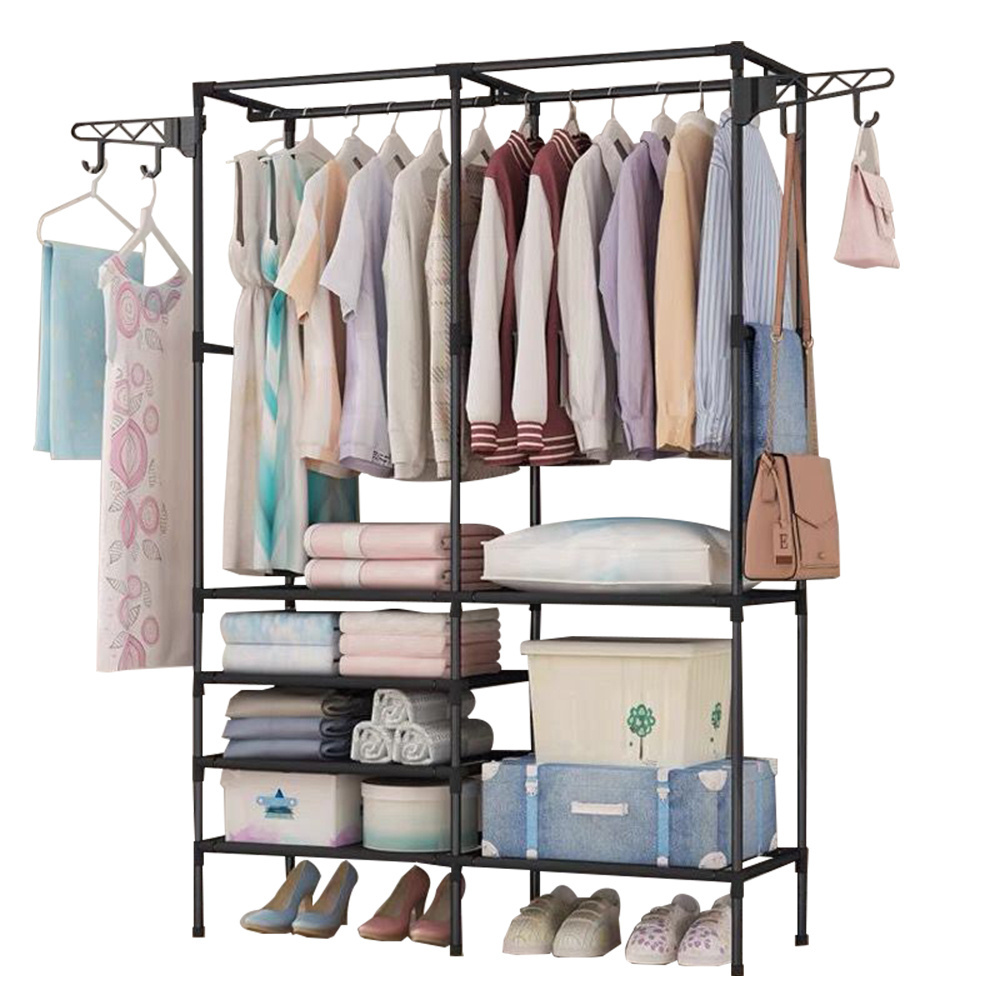 Hallway Bench Storage Organizer 4-Tier Coat and Shoe Rack Entryway Coat Rack with 8 Hooks for Living Room Bedroom Office