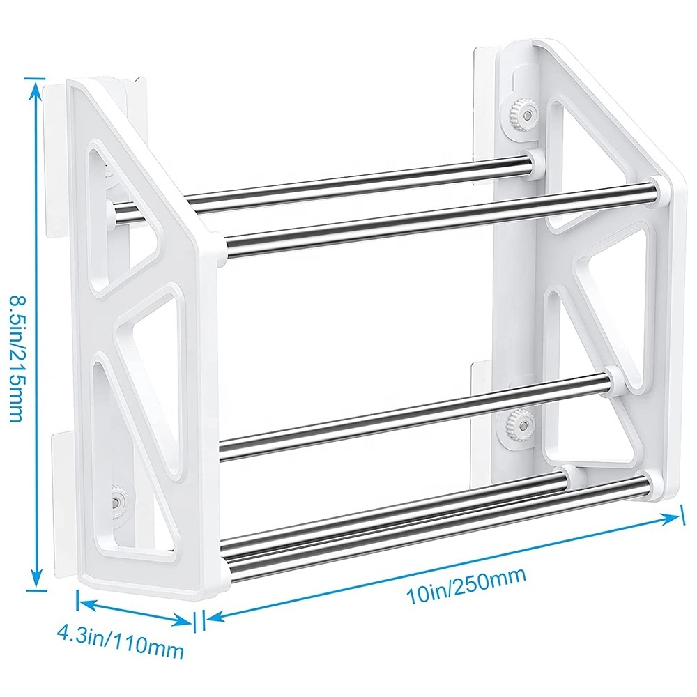 Portable Space-saving Slippers Rack Folding Wall-Mounted Shoes Shelves Plastic Hanging Rack