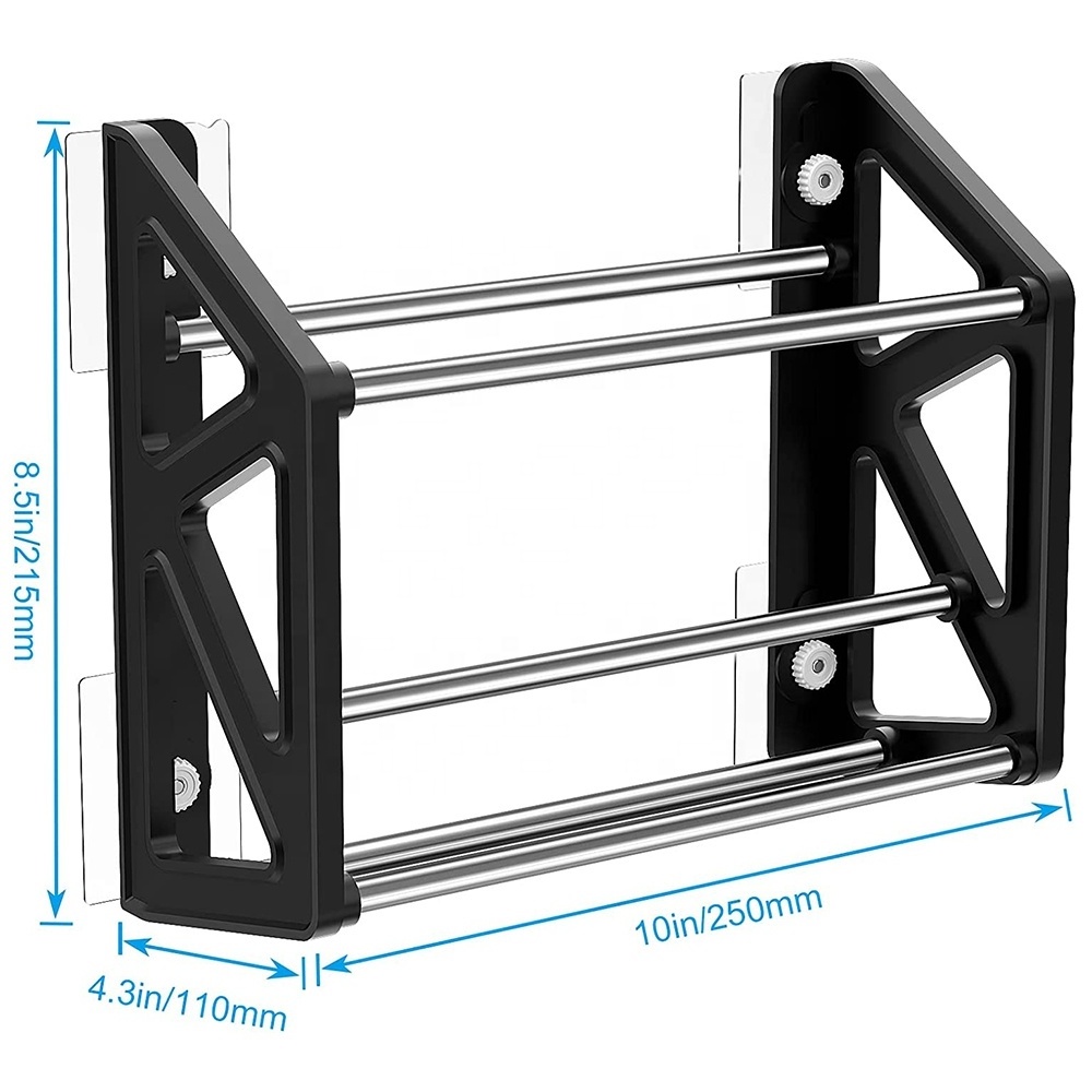 Portable Space-saving Slippers Rack Folding Wall-Mounted Shoes Shelves Plastic Hanging Rack