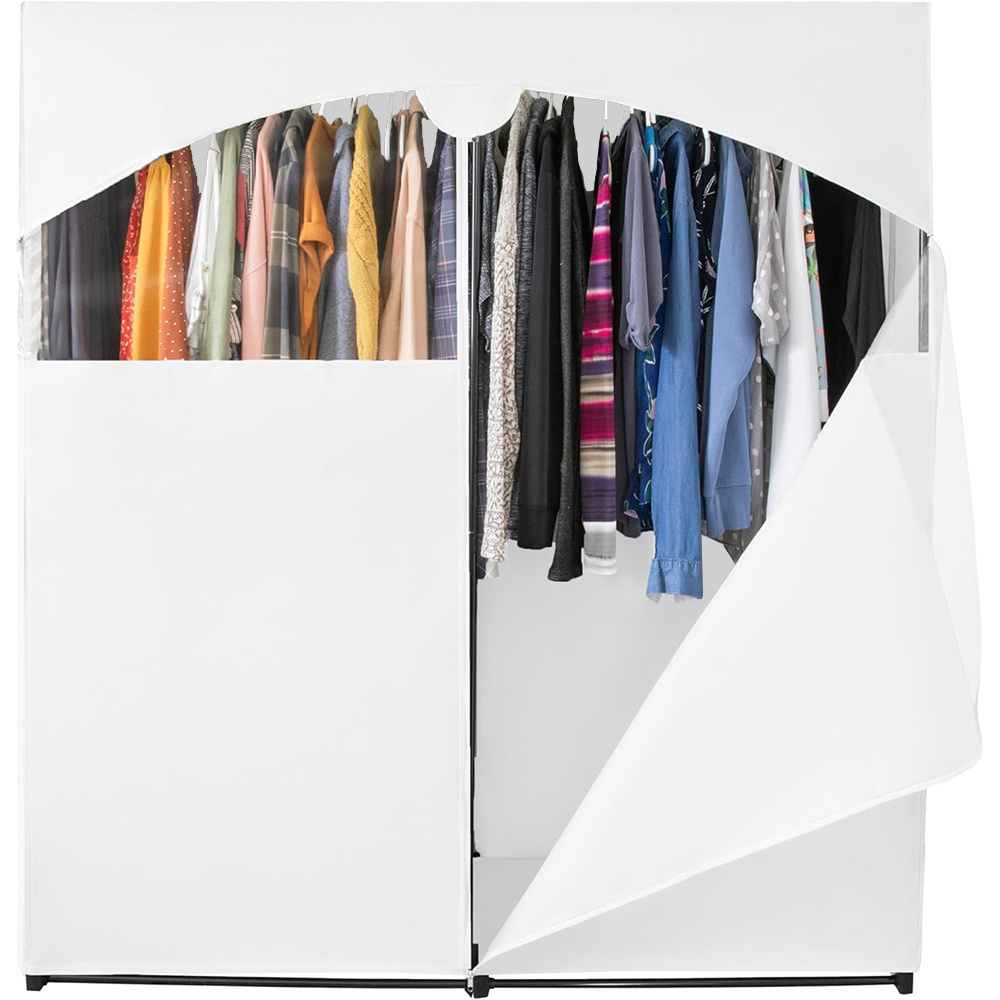 Wholesale Foldable Fabric Storage Rack Portable Closet Wardrobe for Hanging Clothes