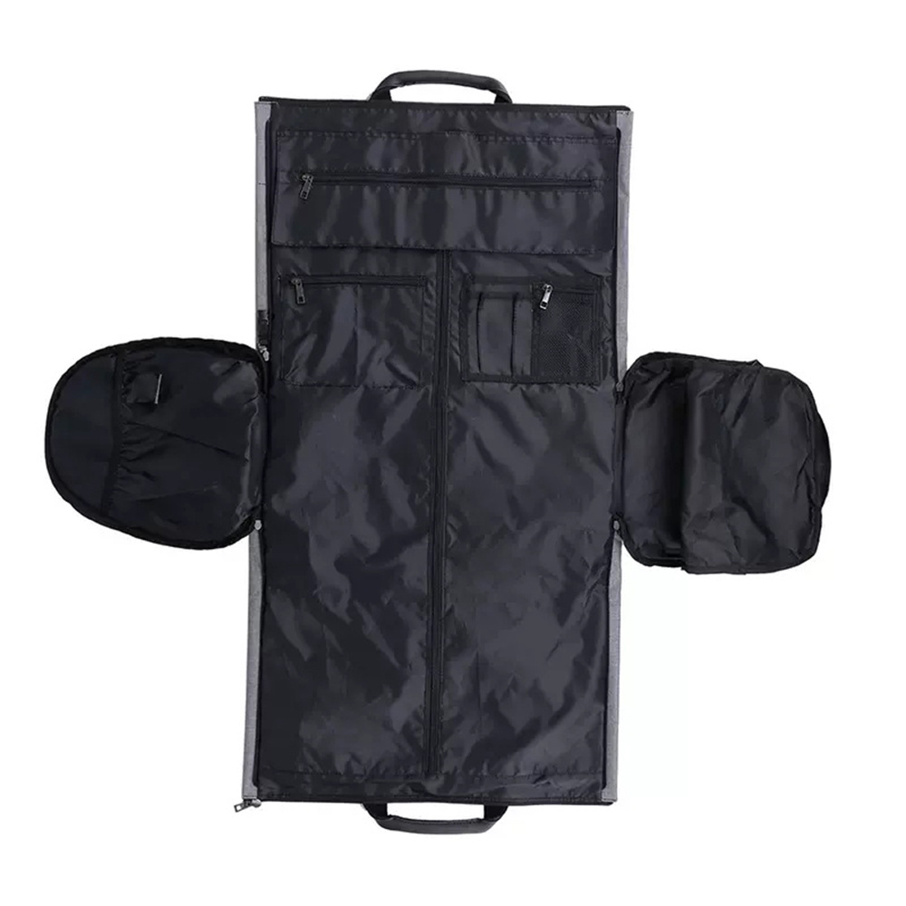 Clothes Bags Large Black Garment Gusseted Women Suit Cover Handles Zipper Pockets Heavy Duty Waterproof