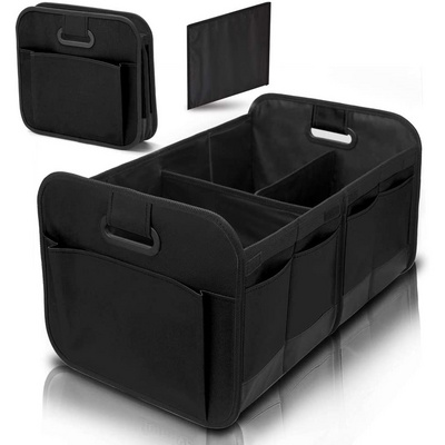 Non Slip 2 in 1 Multi-Use Car Trunk Backseat Organizer Car Seat Boot Cargo Storage with Side Pockets