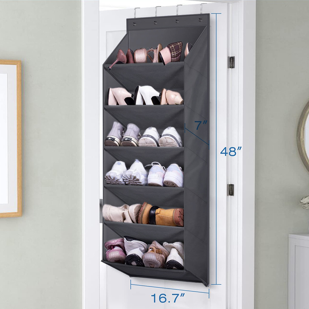 Hot Sell Durable Hanging Storage Shoe Organizer Over Door Storage Hanging Shoe Storage Rack