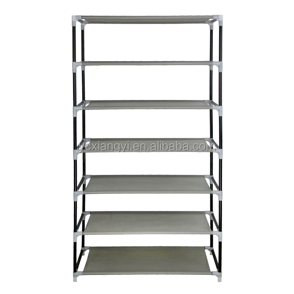 Household Portable Shoe Rack Organizer Cabinet Storage 6 Tier shoe rack with cover