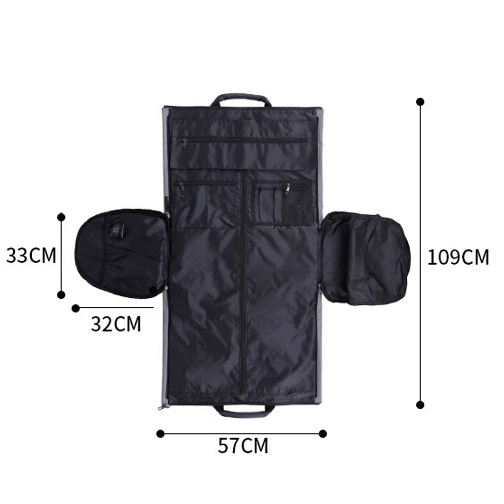 Breathable Garment Bag Bolsa de ropa transpirable Suit Covers Travel Carrier Bag Handles Traje Cubre capas de terno